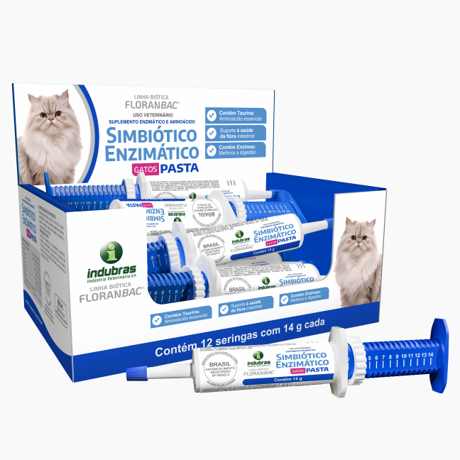 Simbiótico Enzimático Gatos Pasta - Indubras